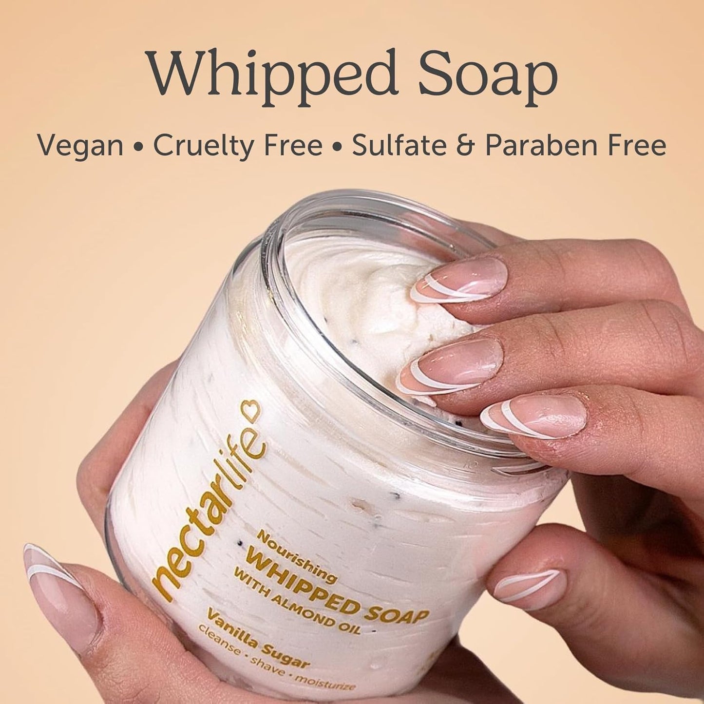 Smoo Nectar Life Whipped Soap and Shave Butter, 5 Oz (Vanilla Sugar)