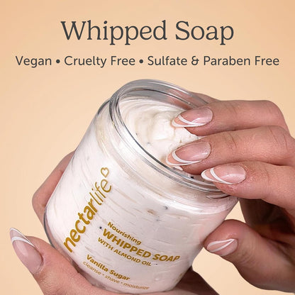 Smoo Nectar Life Whipped Soap and Shave Butter, 5 Oz (Vanilla Sugar)